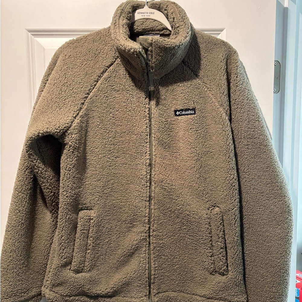 Columbia Sherpa Full Zip Jacket in Green